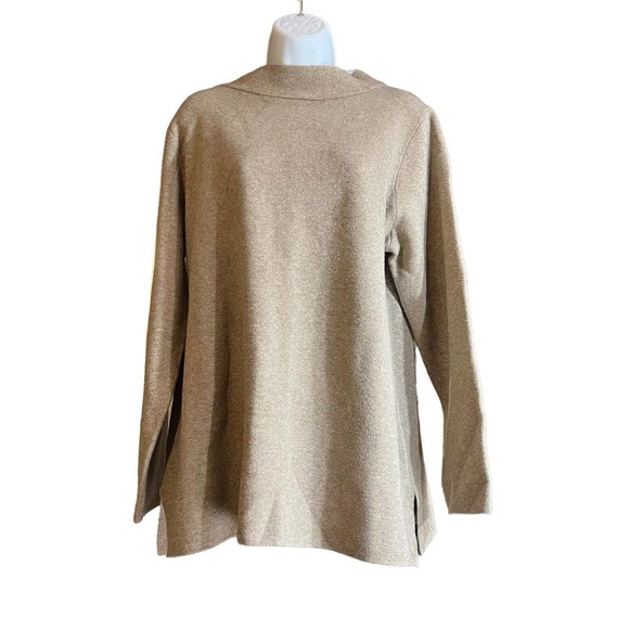 Comfortable Cozy Fall Winter Funnel Neck Sweater Heather Taupe XL NEW WITH TAGS - Picture 1 of 14